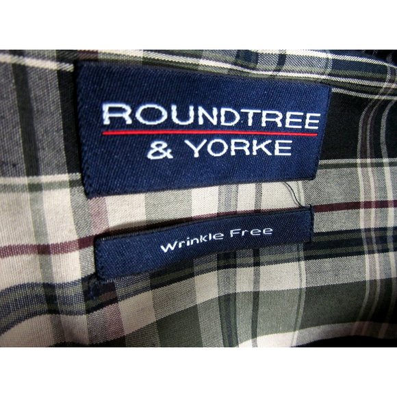 Roundtree & Yorke Men's Shirt Small Short Sleeve - Picture 3 of 4